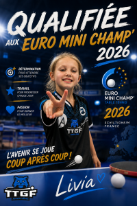 Livia PIGEONNIER aux EurominiChamp’s !