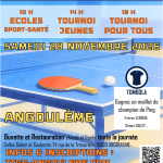 Lire la suite à propos de l’article Journée Ping Caritative samedi 28 Novembre 2026